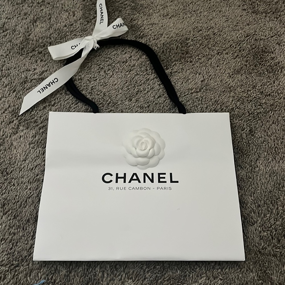 Chanel Paris exclusive bag gift bag rue cambon medium size bag shopping